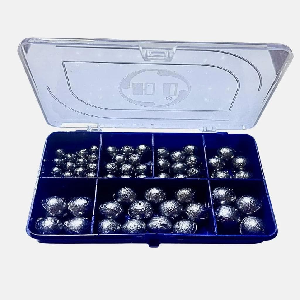 Kit Chumbada Para Pesca + Estojo 62 Itens Relopesca