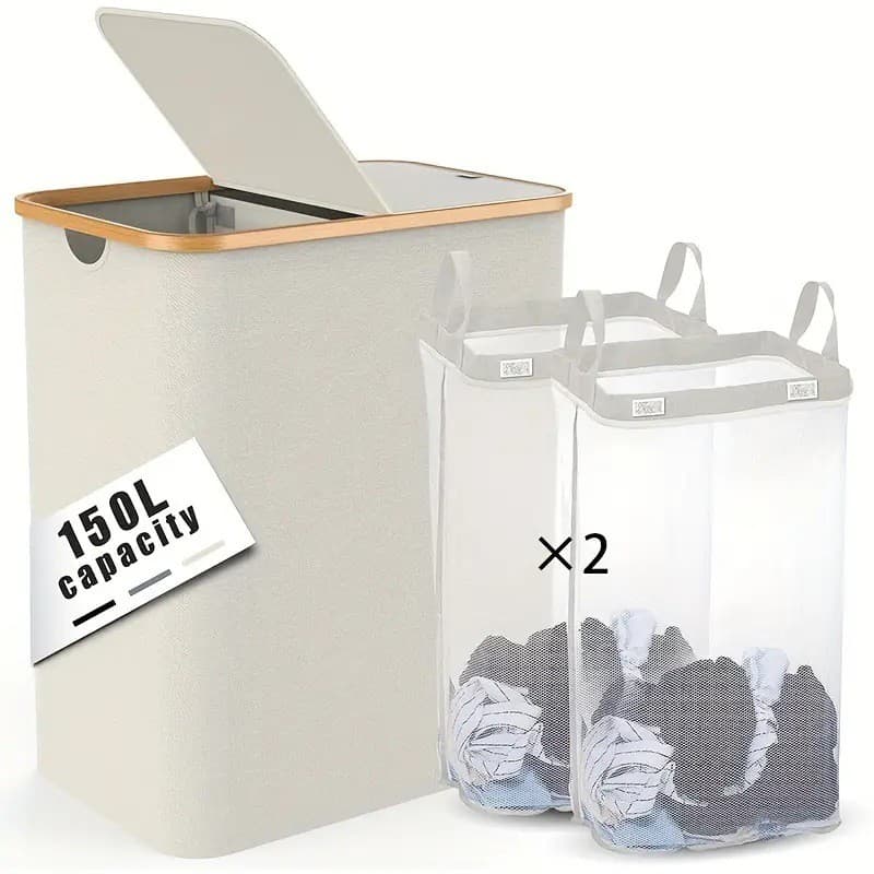 Cesto de roupas sujas transfronteiriças Cesto de roupa suja doméstico Cesto de armazenamento Pano Oxford Armazenamento d