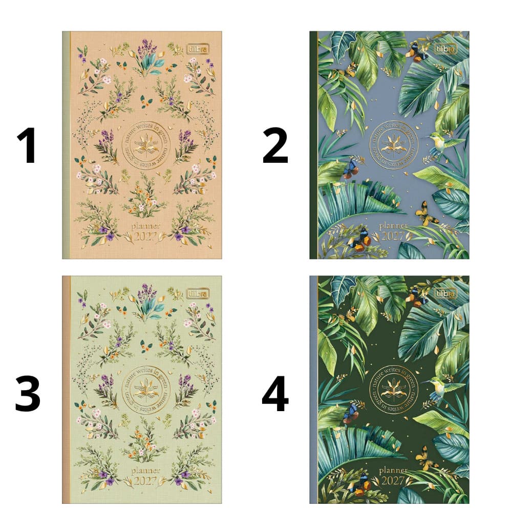Planner Grampeado Mensal 2027 Naturalis M6 Tilibra