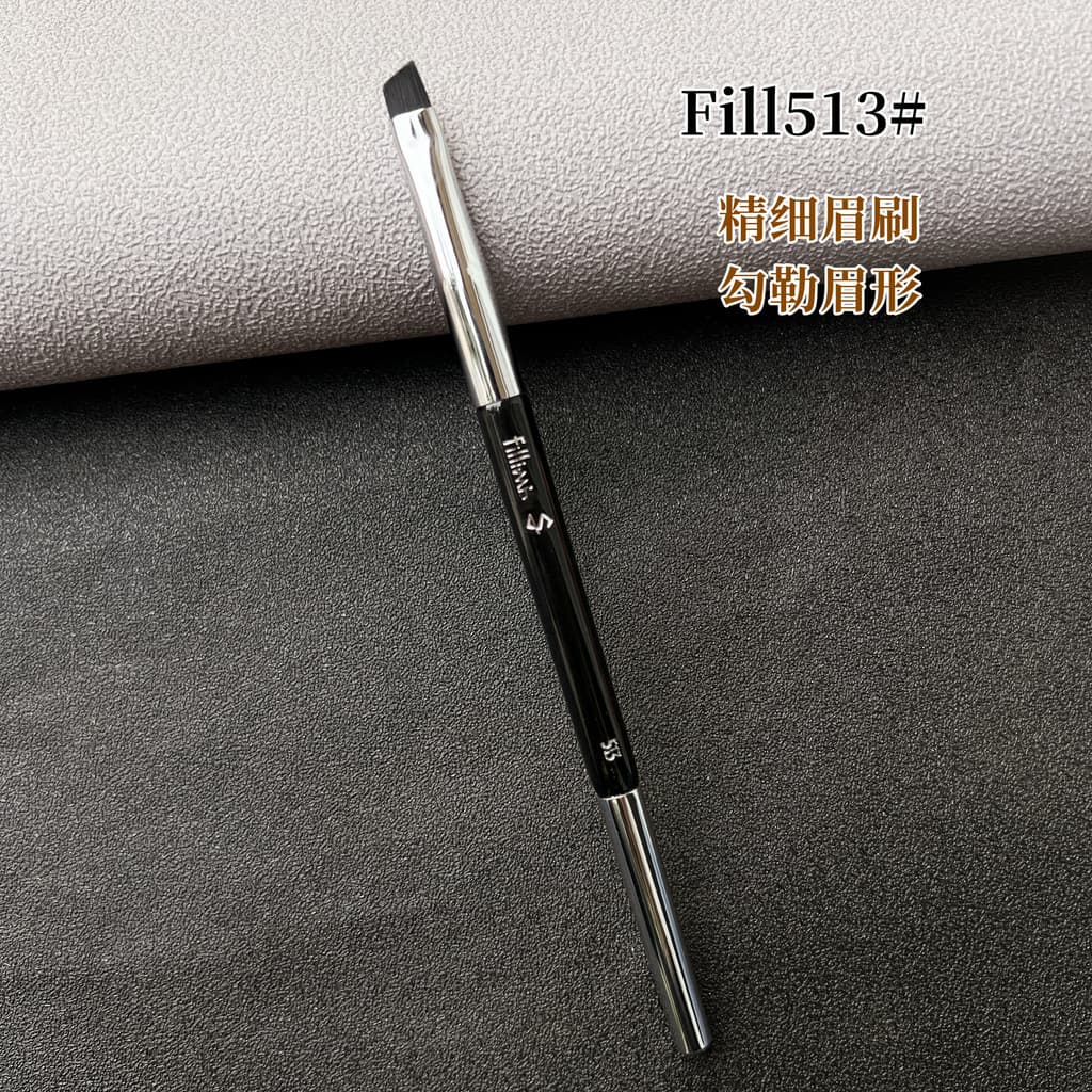 Fillimi 513 Pincel de Sobrancelha em Ângulo Fino Pincel de Creme de Sobrancelha Pincel de Pó Contorno Forma de Sobrancel