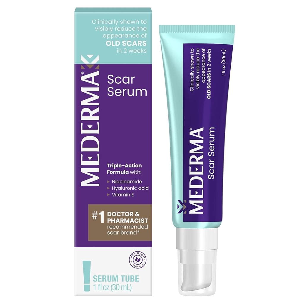 Sérum para Cicatrizes Mederma – Fórmula de Tripla Ação com Vitamina E, Ácido Hialurônico e Niacinamida – Clinicamente co