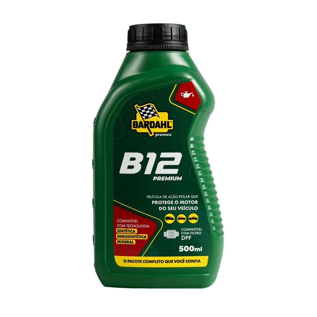 Aditivo Óleo Motor Bardahl B12 Premium 500ml SUV Picape Van