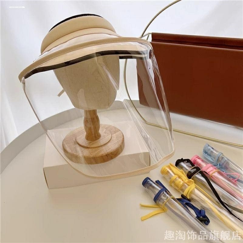 Isolamento crianças verão pára-sol ajustável anti-poeira anti-gotas anti-epidêmico máscara protetora capa máscara facial