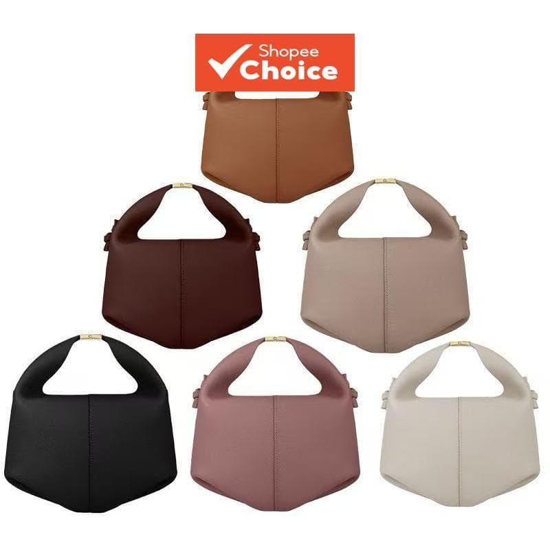 Nova bolsa tiracolo marrom de estilo coreano, mini bolsa de mão com textura de couro macio, versátil para mulheres