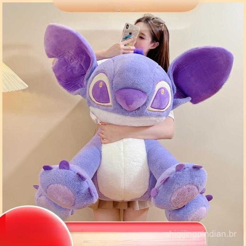 Urso Stitch, Brinquedo de Pelúcia Stitch, Grande Boneca de Pelúcia Stitch Roxa, Boneca de Tecido Taro