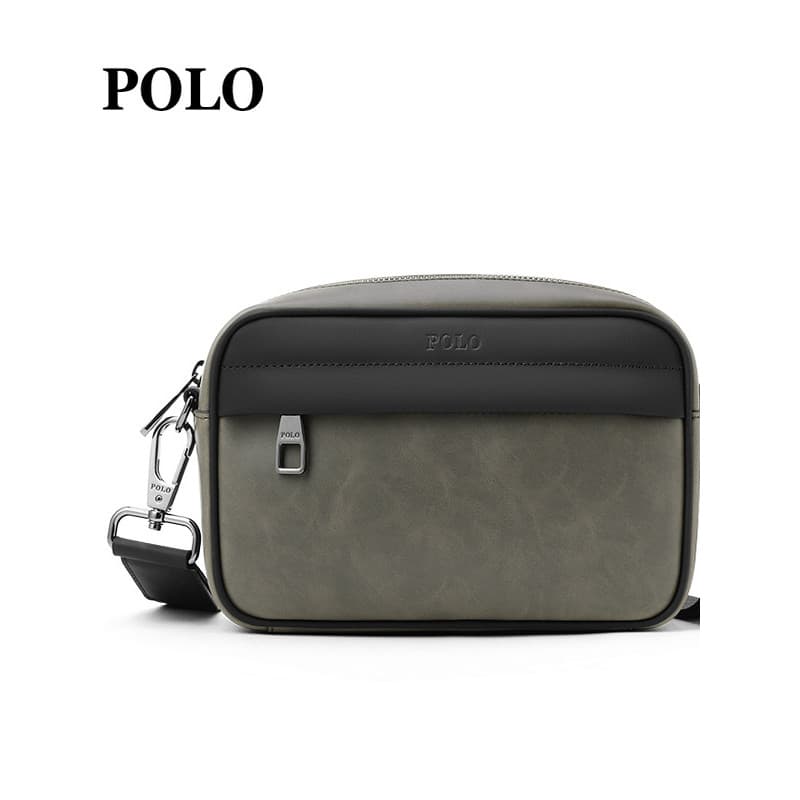 Polo mensageiro saco marca bolsa de ombro masculina 2024 primavera verão contraste cor novo estilo simples moda mensagei