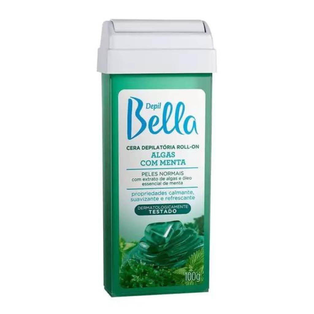 Refil Cera Depilatória Roll-On Algas 100g Depil Bella