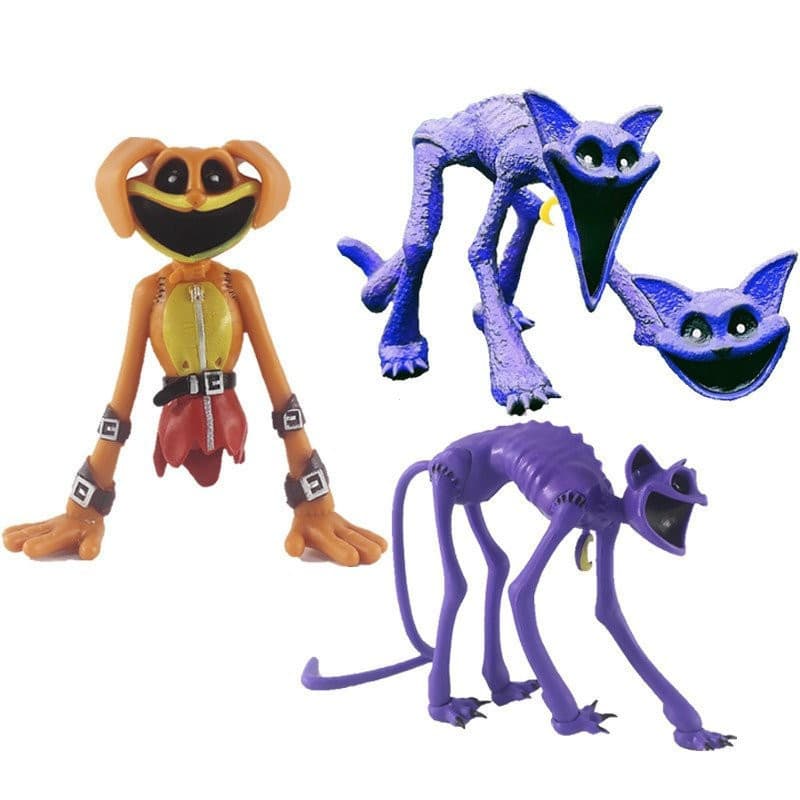 Personagem de ação papoula jogo tempo sorriso padrão DogDay Catnap boneca modelo 10CM jogo de terror brinquedo XWNO