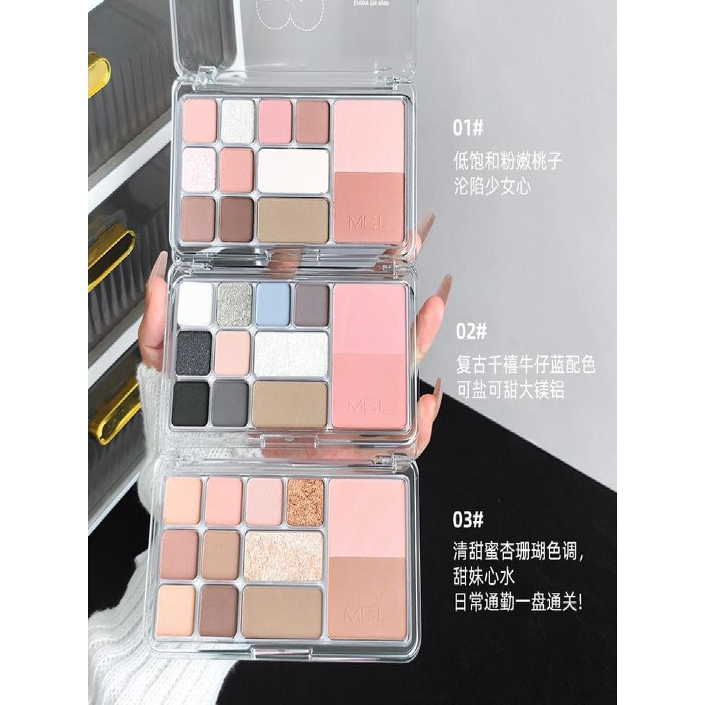 Blush iluminador contorno três-em-um 2026 novo estilo paleta de sombras fosco estudante barato sombra de nariz abrangent