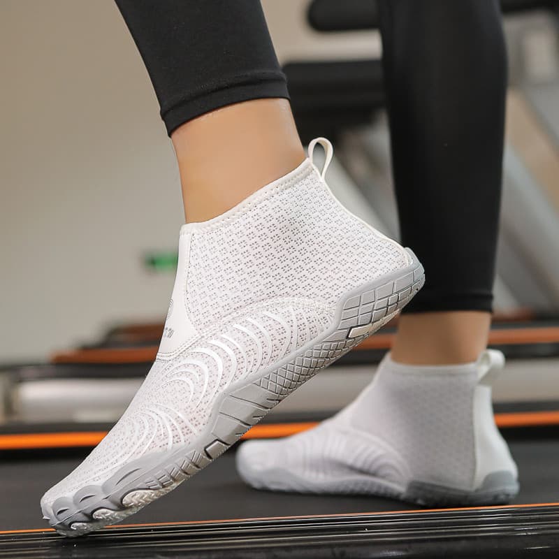 Sapatos de Fitness Indoor das mulheres dos homens Ultra-leve respirável esportes sapatos brancos ginásio dedicado pular