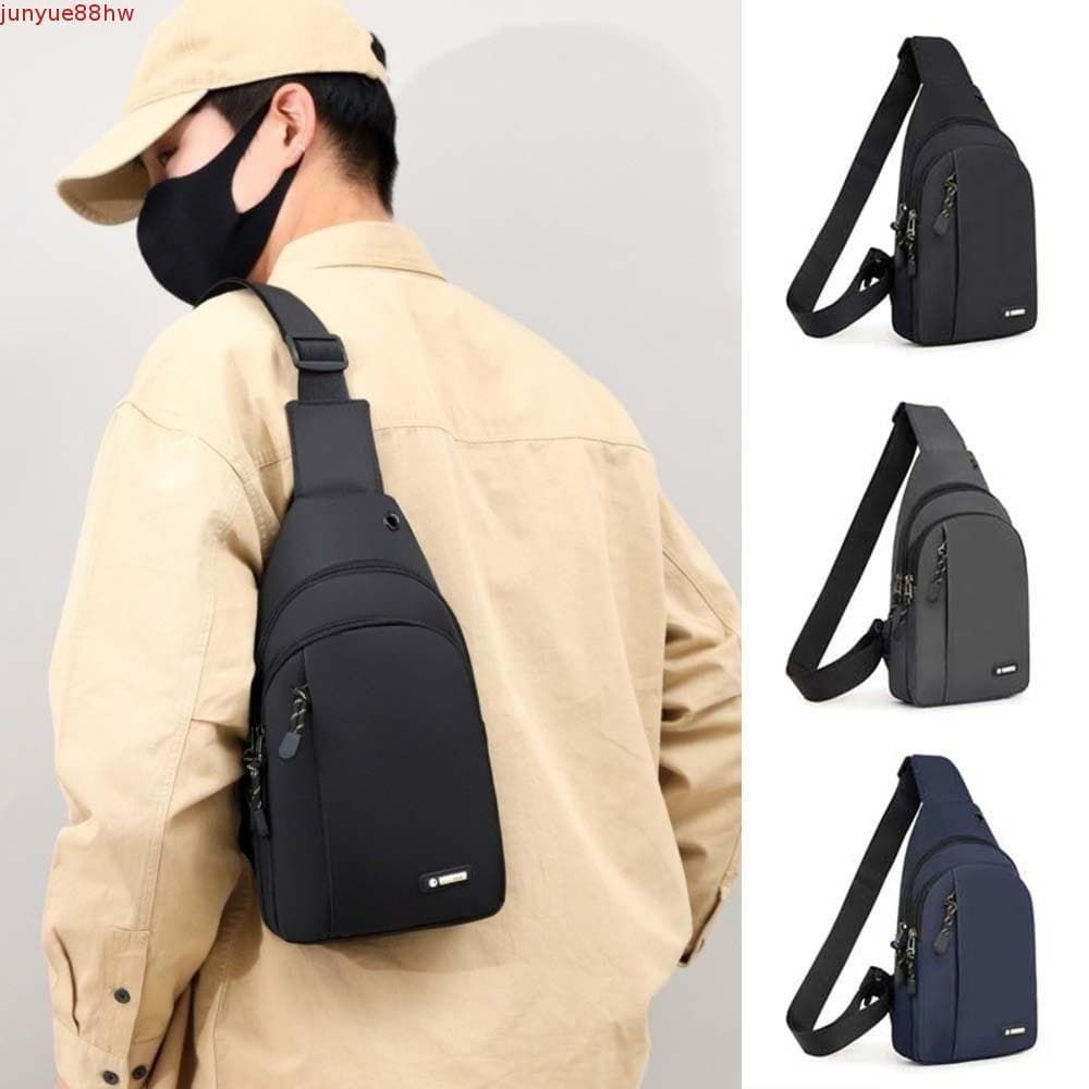JUNYUE Bolsa Crossbody Masculina , De Telefone À Prova D'água Peito Mensageiro De Tecido Oxford Para De Corrida