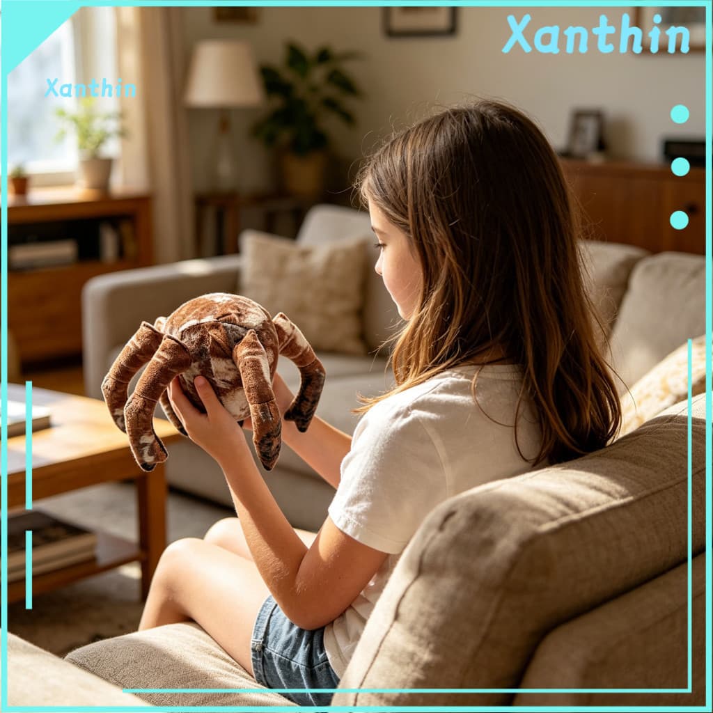 Spider Plush Pillow Fun Toy Soft Stuffed – Unique Sci-fi Creature Doll for Kids Collectors Cute Decorative Home Decor