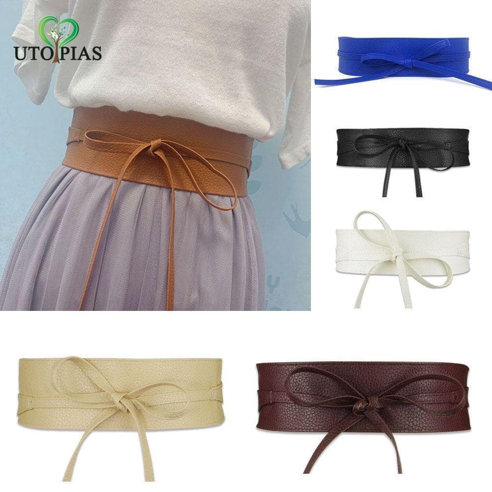 [UTOPIAS] Cinto Feminino Elástico Cinch Vestido Combinando Espartilho