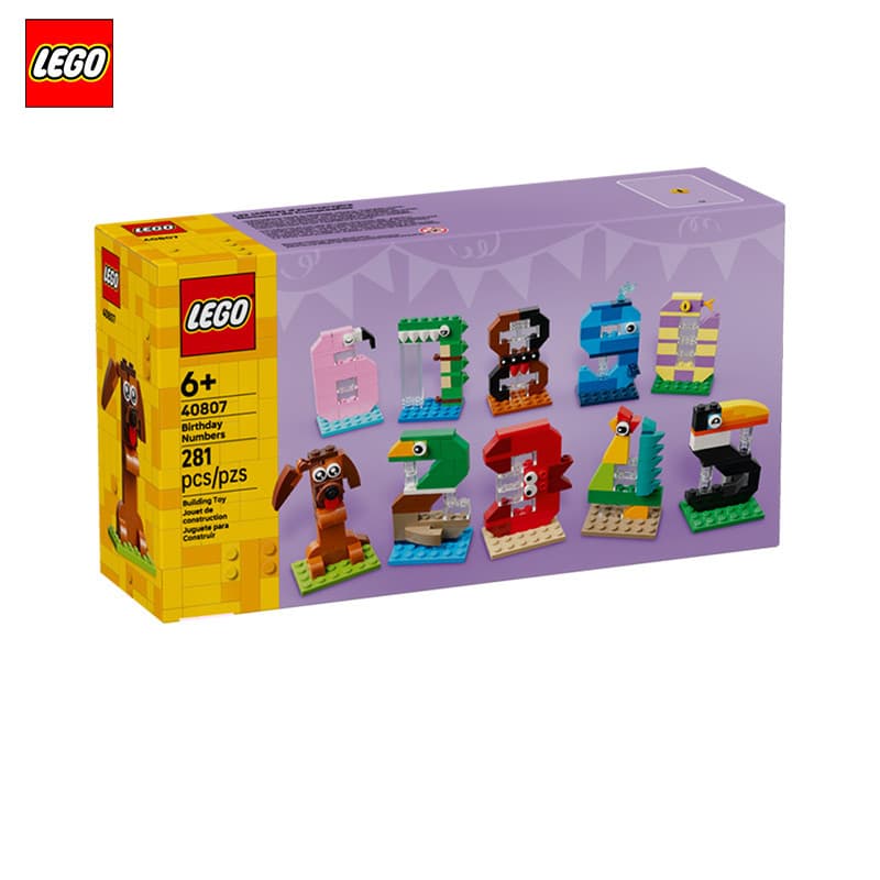 LEGO LEGO 40807 Número de aniversário Meninos Meninas Blocos de construção montados brinquedos de partículas pequenas