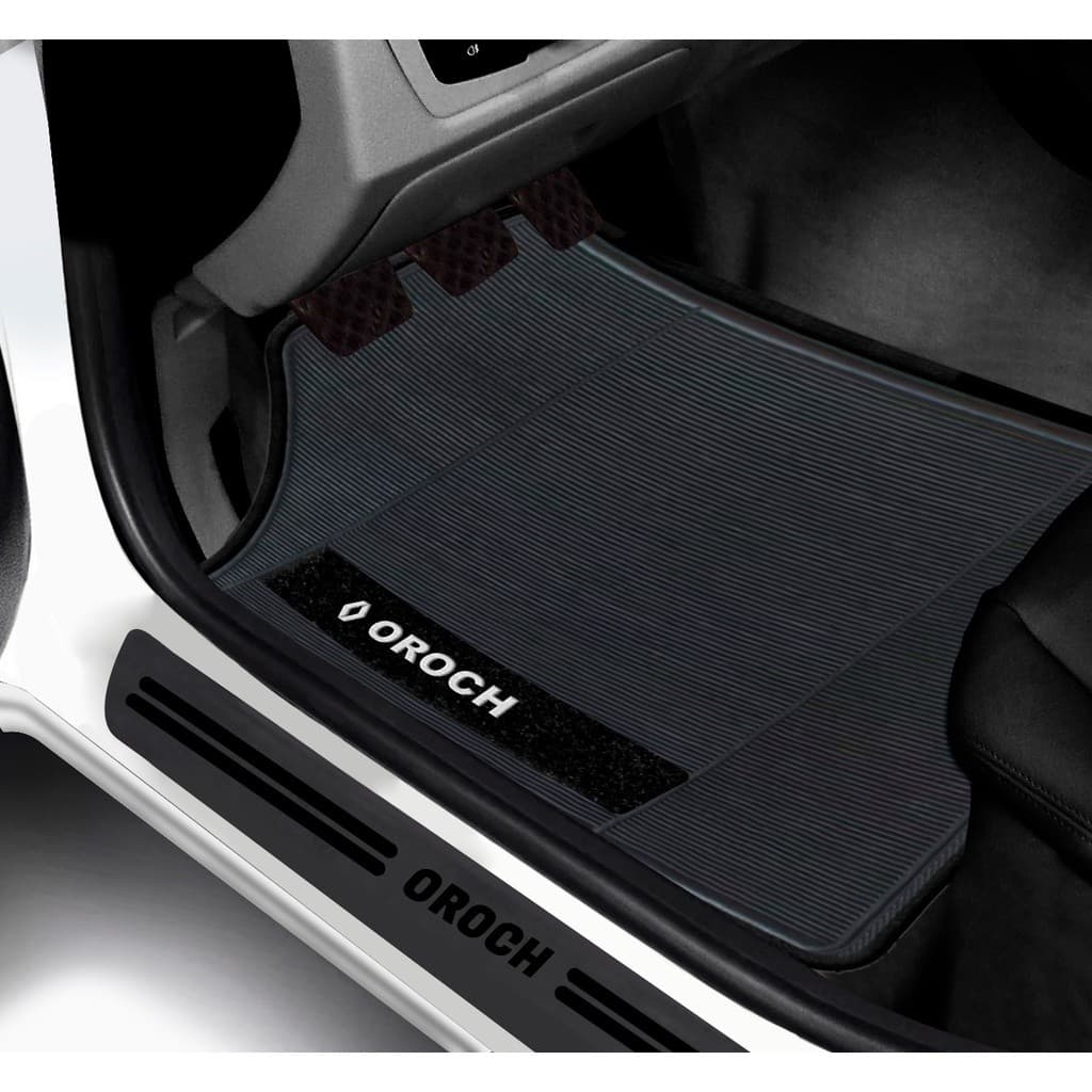 Kit Tapete E Soleira De Porta Renlt Oroch Universal Carro personalizado