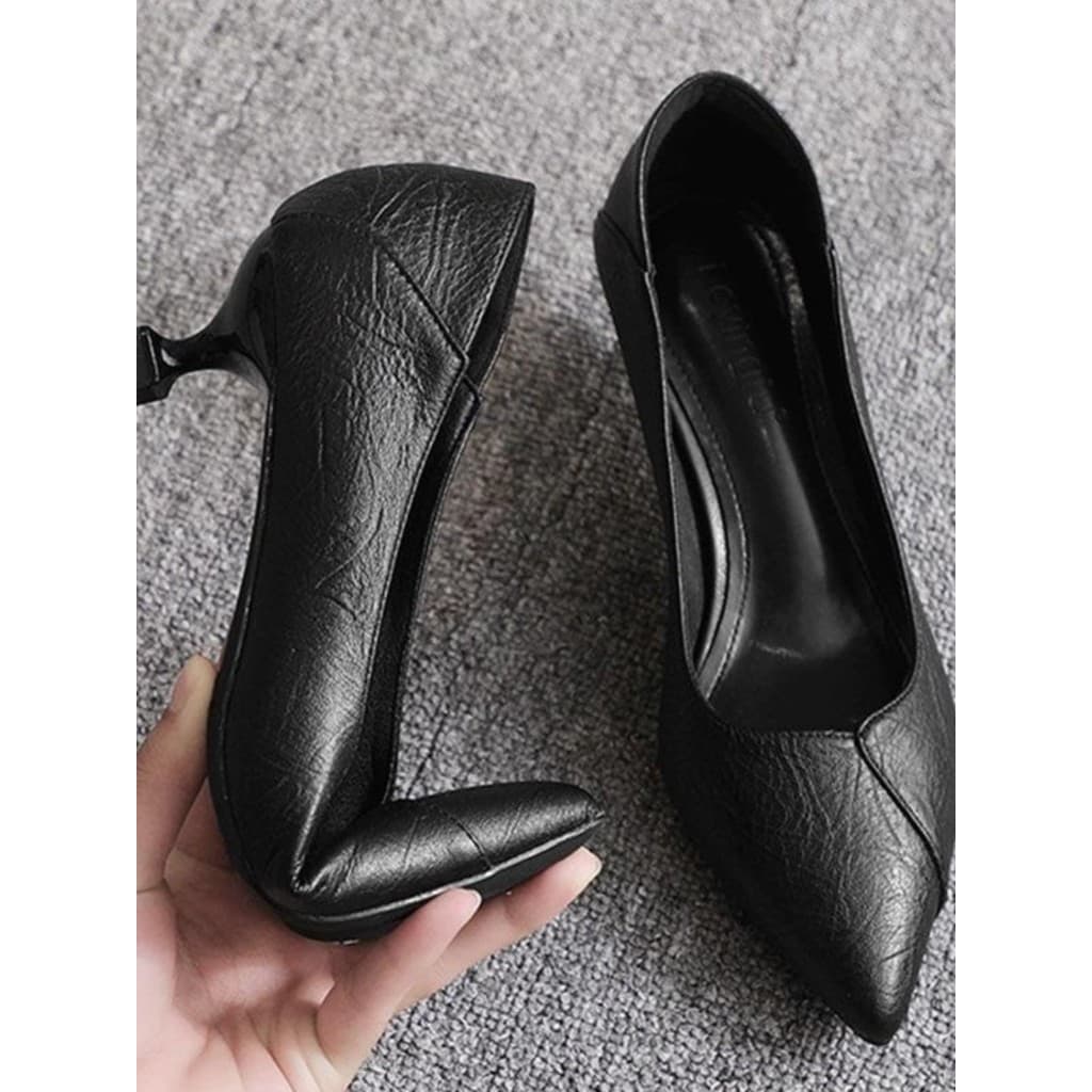 3cm sapatos de salto pequeno salto baixo frente mesa sapatos de trabalho feminino salto alto Stiletto sapatos de salto m