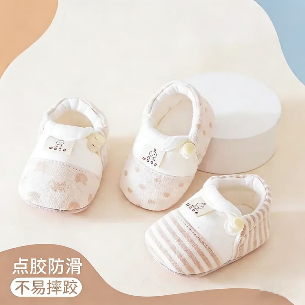 Bebê primavera outono puro algodão sola macia sapatos de aprendizagem dispensando antiderrapante resistente ao desgaste