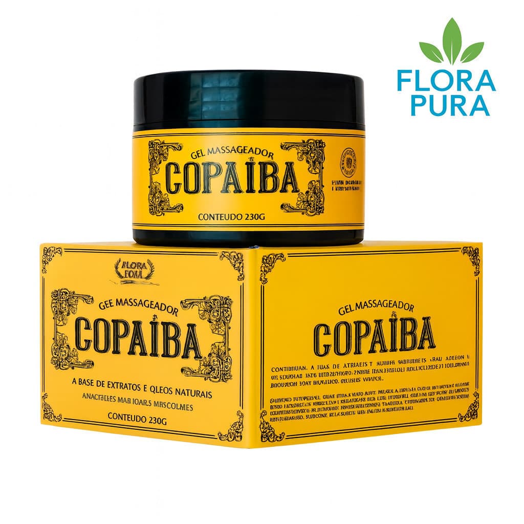 Gel Para Massagem Copaíba 250g – Flora Pura Alívio e Relaxamento Muscular