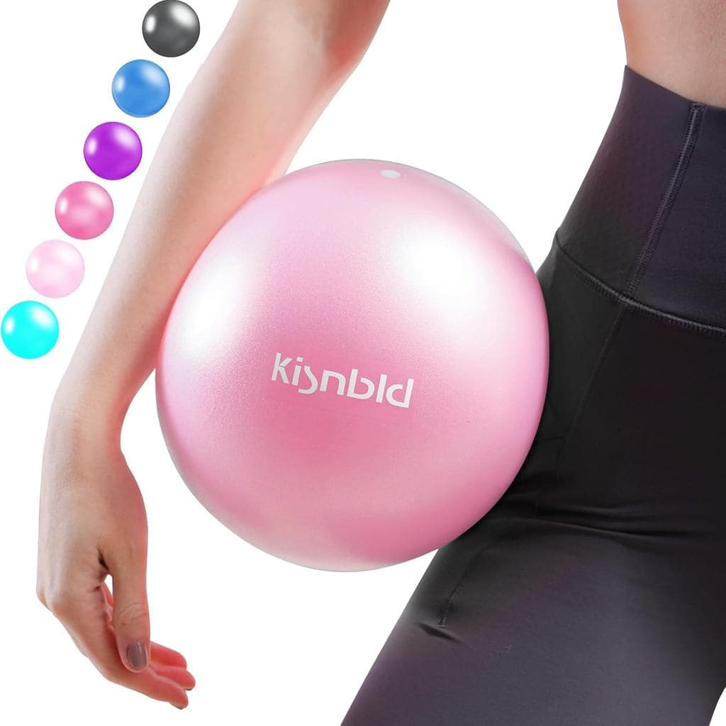 Bola De Exercício Pequena kisnbld , Mini Pilates De 9 Polegadas Ioga Anti-Explosão E Antiderrapante Para Estabilidade ,