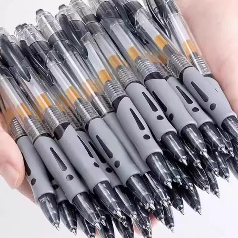 Caneta de assinatura de Gel de imprensa, estudantes usam caneta de interrogação com pincel de 0.5 mm, preto, azul, verme