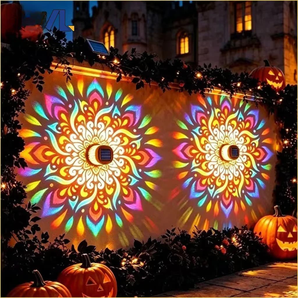 Luz De Parede De Girassol Movida A Energia Solar , Jardim Ao Ar Livre , Arandela Decorativa , Pátio , Cerca , Caminho ,