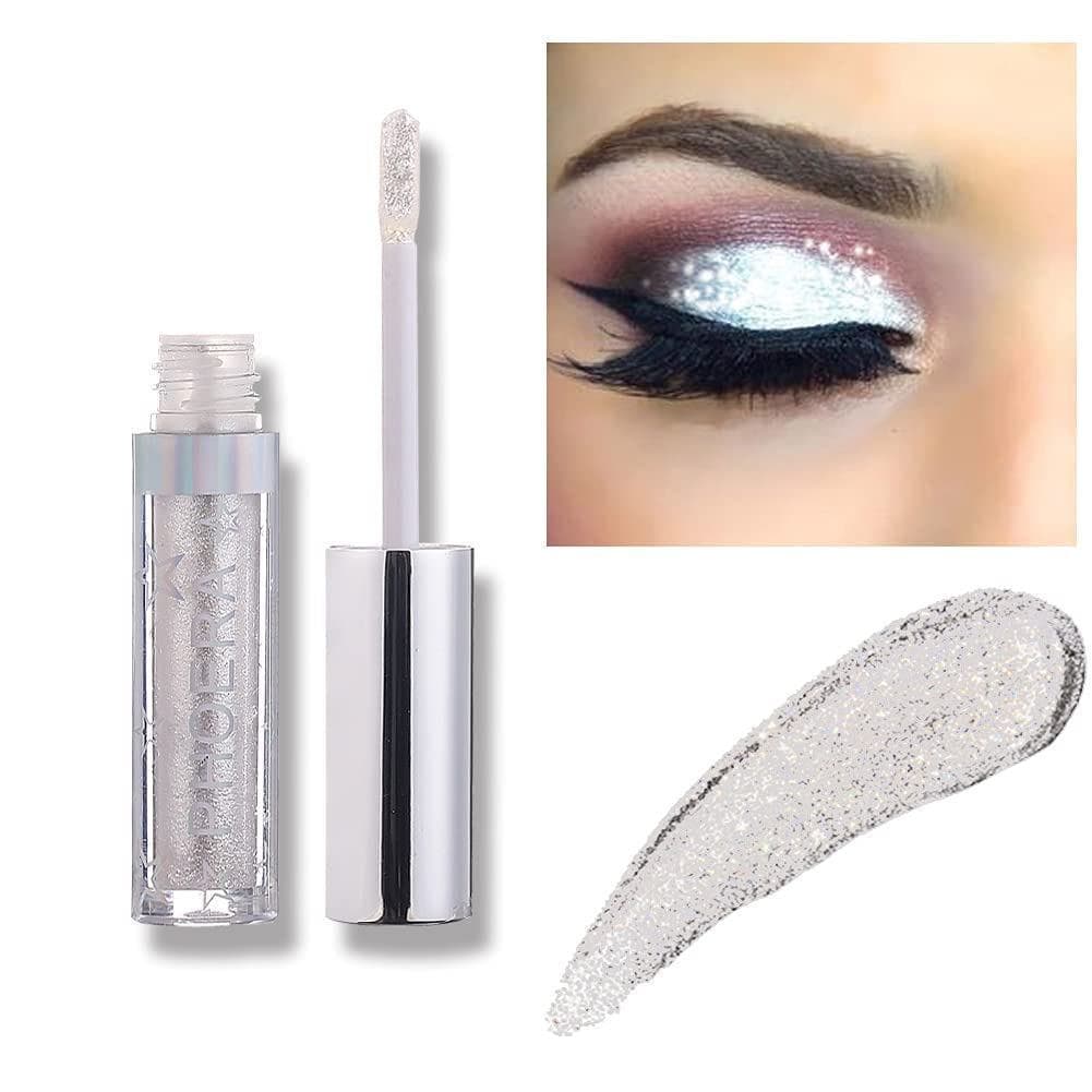 Sombra de Olhos com Brilho, Maquiagem Líquida Cintilante, Delineador de Olhos em Cores Claras e Brilhantes, Conjunto de