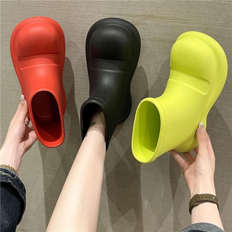 2026 novo estilo botas de chuva feminino exterior Wear outono inverno antiderrapante impermeável de sola grossa doce cor