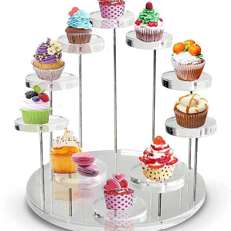 [Well HOME] Bandeja 3/5/12 Suporte Para Cupcake Expositor Acrílico Joias/Sobremesa Ra Festa De Aniversário De Casamento