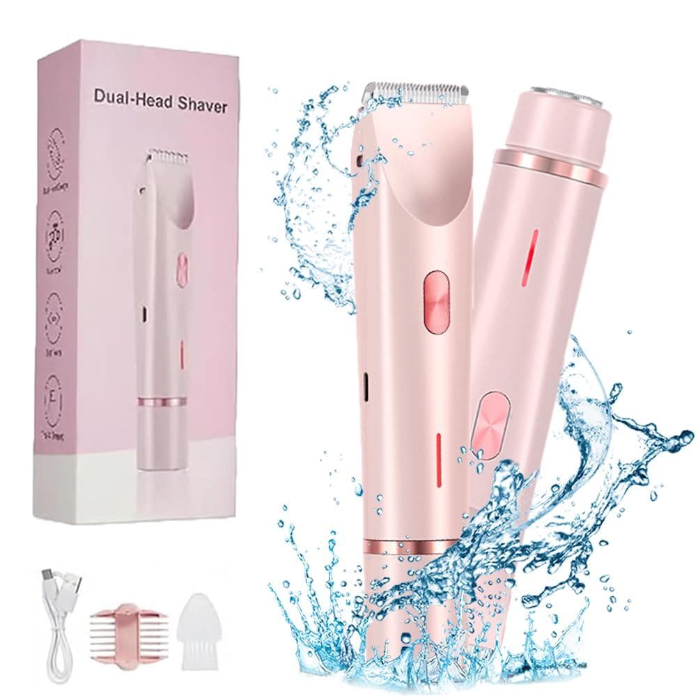 Glow Shaver Aura, Glow Shaver Aura para Mulheres, Glow Shaver Aura com Cabeça Dupla, Glow Shaver Aura para Depilação Fem