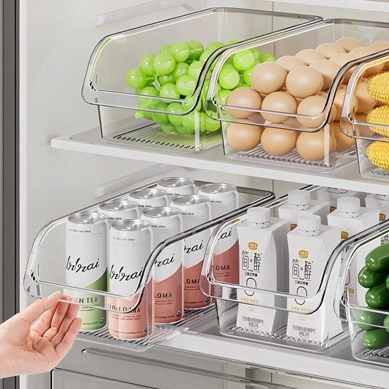 Caixa de armazenamento de geladeira japonesa, caixa de preservação de alimentos, frutas, ovo, gaveta, cozinha, bebidas,