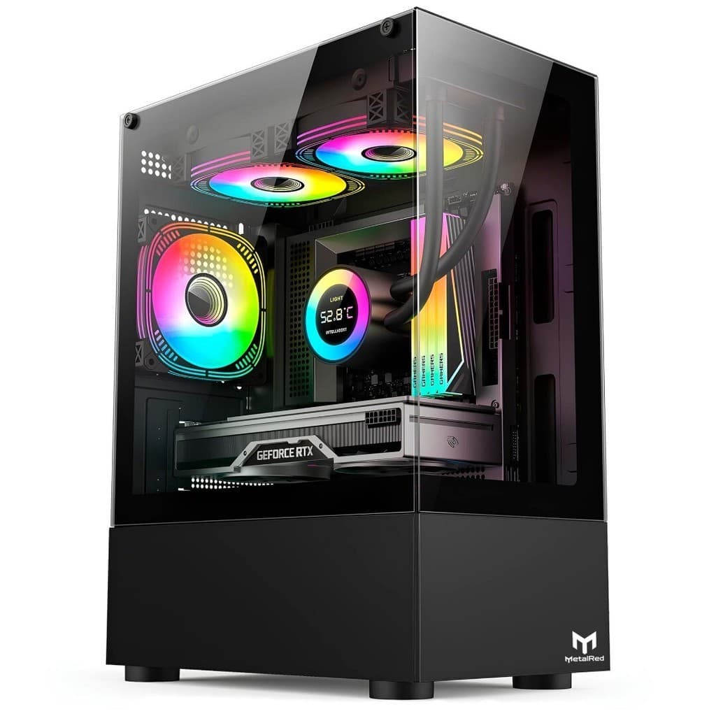 Gabinete Micro-ATX Gamer  Stellar Mini MetalRed M8 Sem Fans - BRANCO