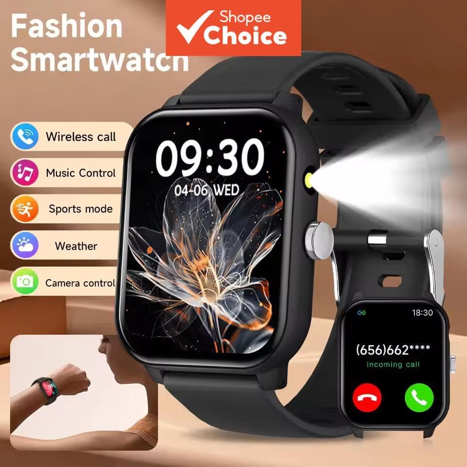 Novo Smartwatch de 1,83 polegadas com Chamada Sem Fio, Relógio Completo, Reprodutor de Música, Notificações de