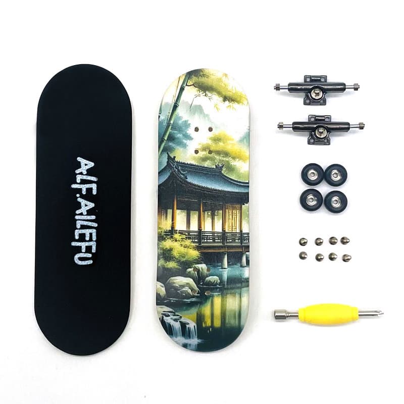 32mm Dedo Profissional Skate maple Placa Larga Liga Suporte Ponte Rolamento Roda