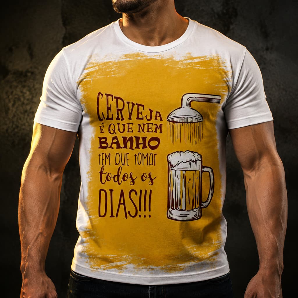 Camisa Camiseta Masculina  cerveja lover frases carnaval 2022  ref 13