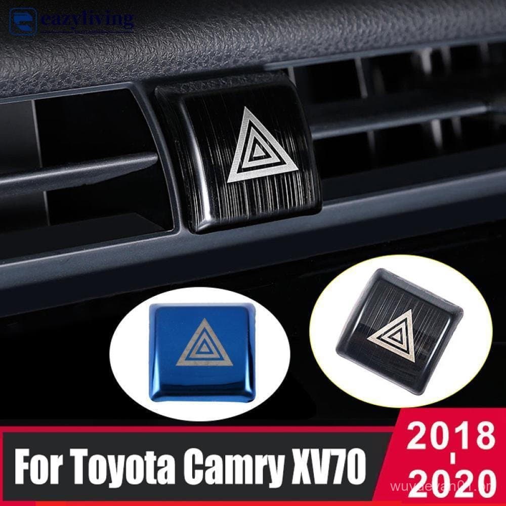 EAZYLIVING Interruptor Da Lâmpada De Luz De Emergência Do Carro Botão Aviso Guarnição Capa Adesivos Acessórios Interiore