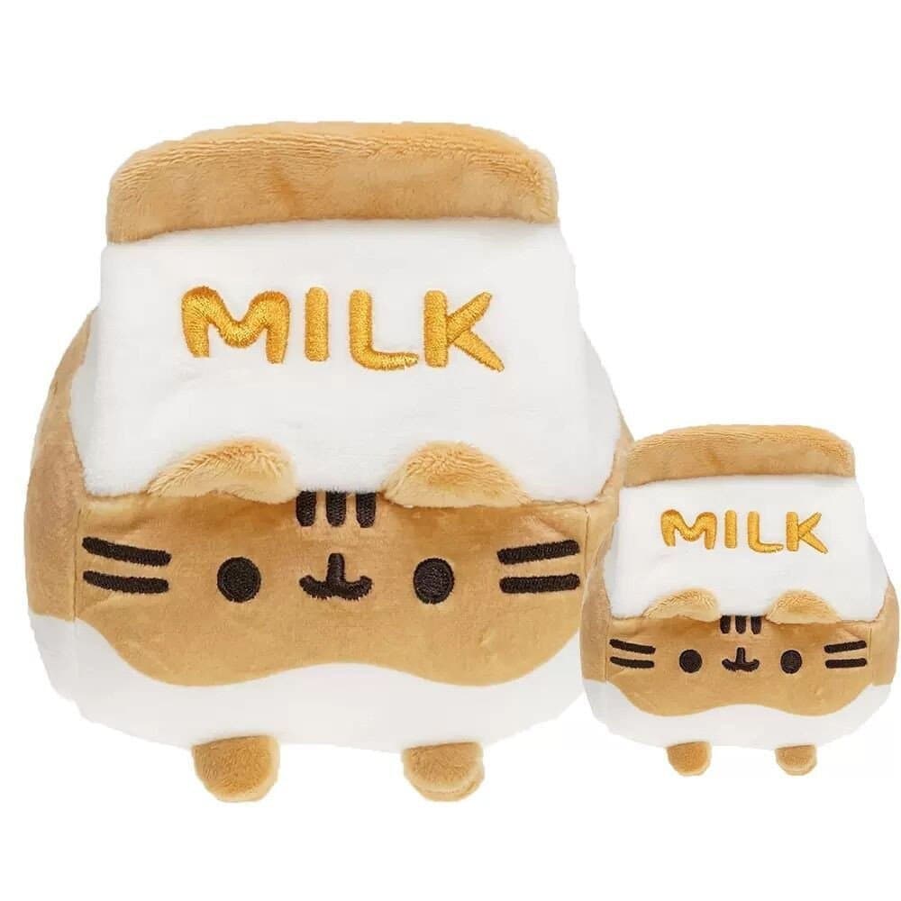 Almofada de Pelúcia de Gato Chocolate Pushion de 13-23cm, Brinquedo Macio Ideal para Presentear Namoradas, Meninas e Cri
