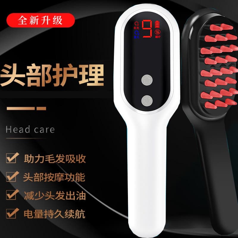 Meifu pente de massagem elétrica Anti-perda de cabelo meridiano cabeça massageador fototerapia cuidados Com o cabelo pen