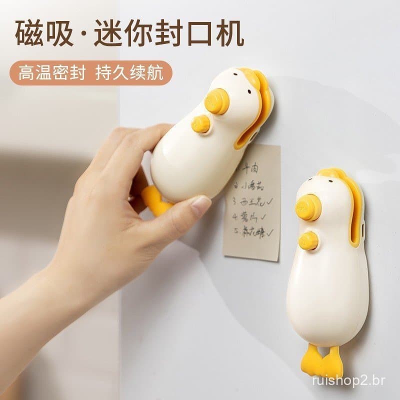 Mini Máquina Seladora De Plástico Doméstica-Clipe Selador De Saco De Comida Para Lanche