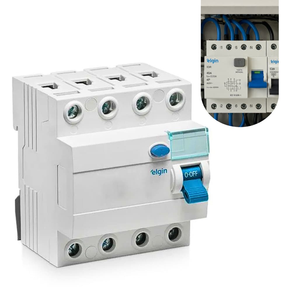 Interruptor Diferencial IDR 80A 30ma Tetrapolar - Elgin