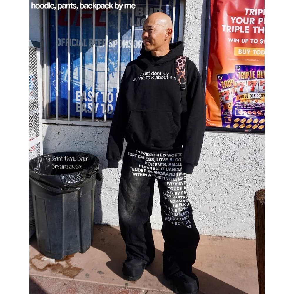 Retro Americano Carta Impressa Calças Street Wear Harajuku Hip-hop Clássico Moda Casual Perna Larga Jeans