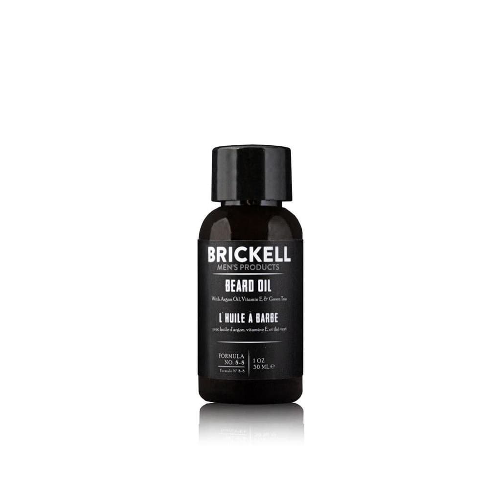 Óleo para Barba Brickell para Homens, Natural e Orgânico com Óleo de Argan e Jojoba para Fortalecer e Amaciar os Fios, 1