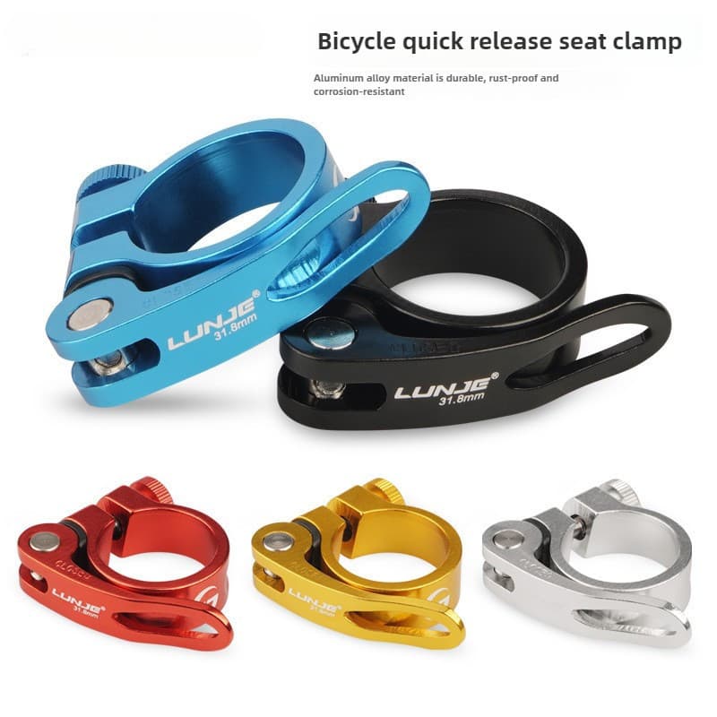 Braçadeira De Selim De Liberação Rápida De Alumínio-Travamento Sem Ferramentas Para Bicicleta MTB/Fixie/Estrada (31.8 Mm
