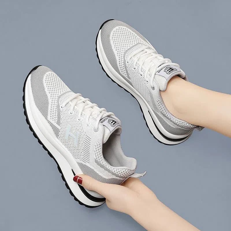 Almofada de ar sapatos esportivos femininos primavera tênis de viagem sapatos femininos 2026 novo estilo tênis malha res
