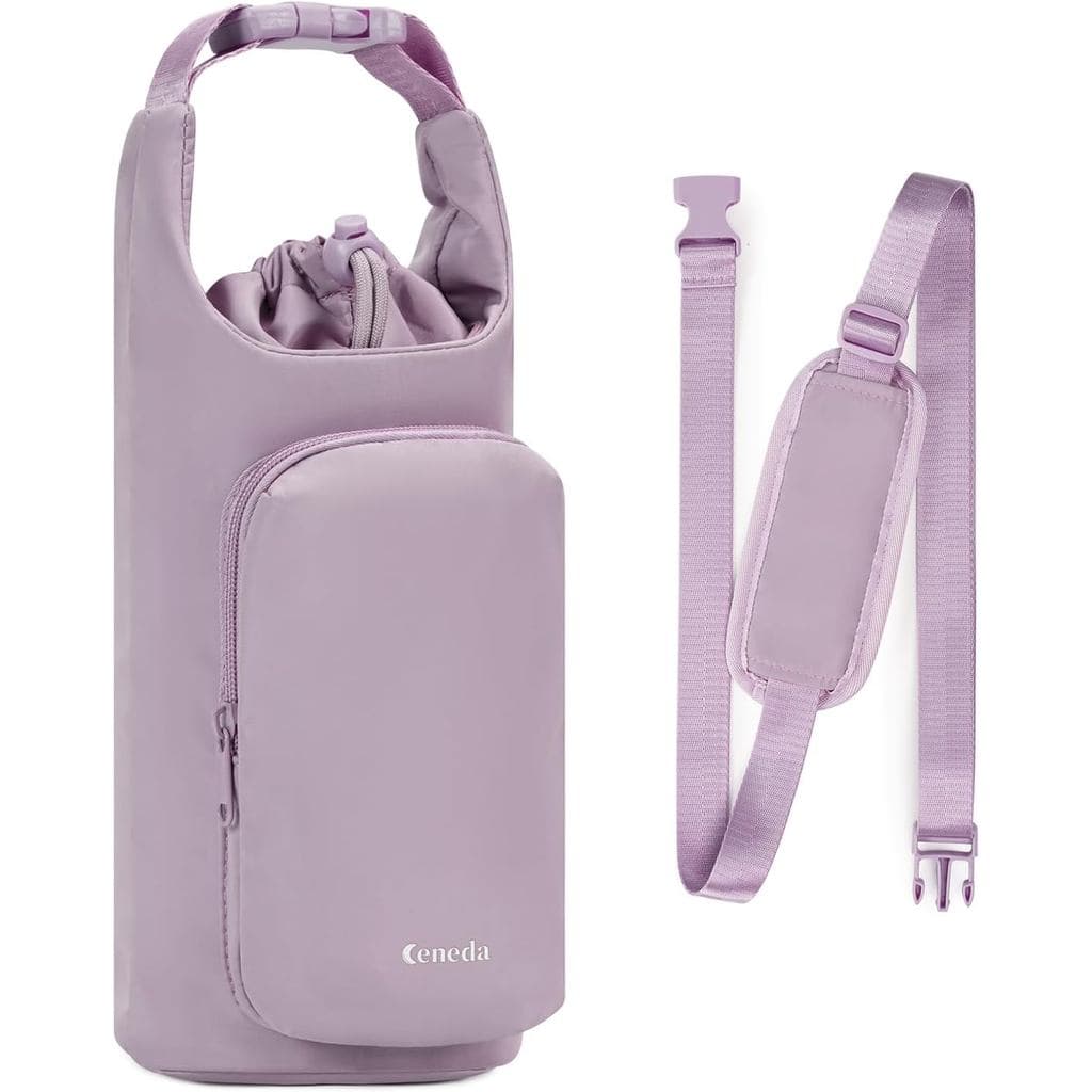 Bolsa de Transporte para Garrafa de Água Ceneda com Bolso para Telefone, Suporte Isolado para Garrafa de Água de 32oz e