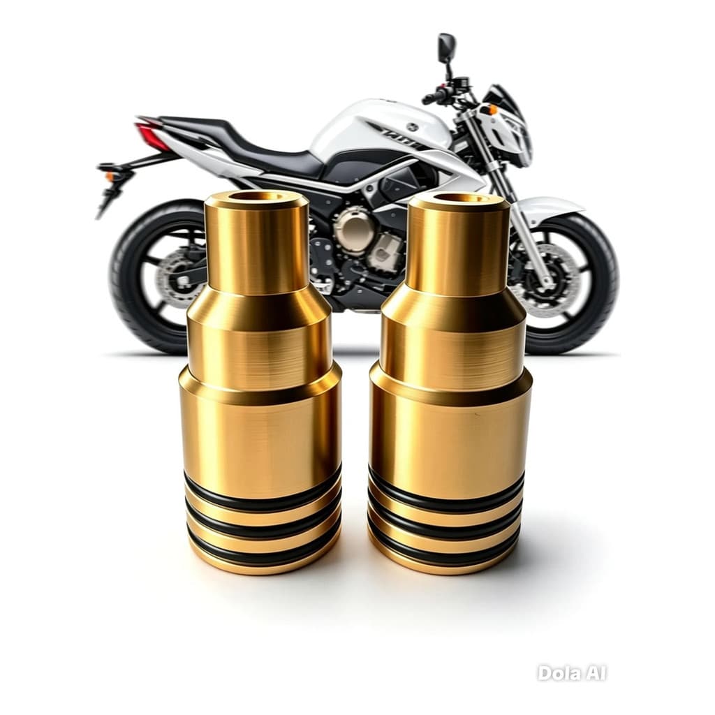 Slider Dianteiro Xj6 2010-2012   Alumínio  Dourado  2 Pçs