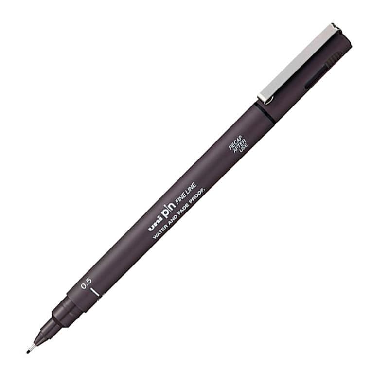 Caneta Nankin Uni Pin fine line 0.5 Preto Mitsubishi