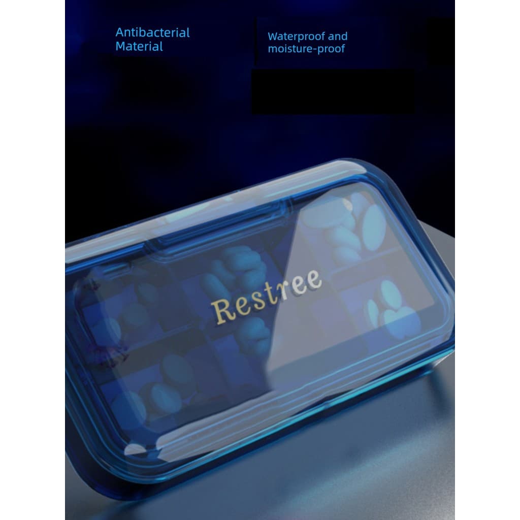 High-End portátil Mini pequena caixa de comprimidos portátil 7 dias grande capacidade japonês viagem medicina Sub-embala
