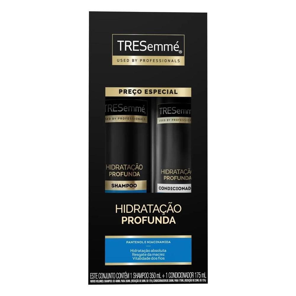 Kit Shampoo Tresemmé Hidratação Profunda 350ml + Condicionador 175ml
