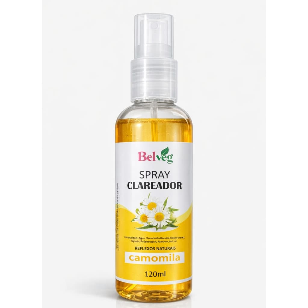 Clareador De Camomila Spray Para Cabelos - Original BelVeg 120ml