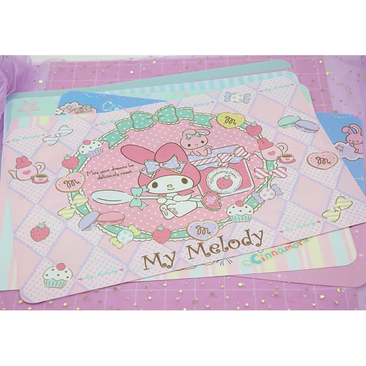 Slime argila tapete de mesa rosa menina série dos desenhos animados foto fundo PVC isolamento térmico Anti-escaldante à